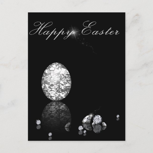 Cartão Postal De Festividades Ovo de Páscoa brilhante - Cartão-postal (Frente)