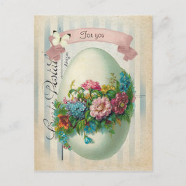 Cartão Postal De Festividades Ovo de Páscoa vitoriano