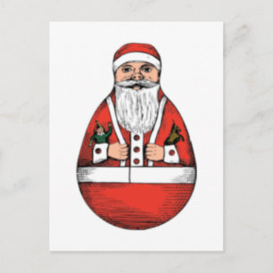 Cartão Postal De Festividades Ovos de papais noeis de vindima