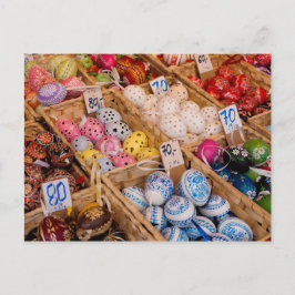Cartão Postal De Festividades Ovos de Páscoa Checos