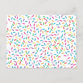 Cartão Postal De Festividades Padrão Colorido de Espelhos do Arco-Íris