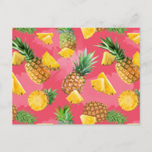 Cartão Postal De Festividades Padrão de Abacaxi 5