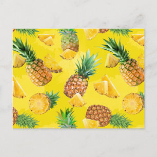 Cartão Postal De Festividades Padrão de Abacaxi 7