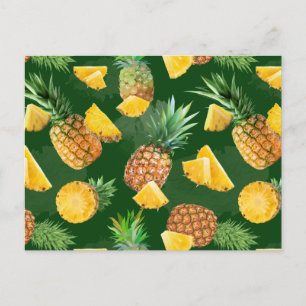 Cartão Postal De Festividades Padrão de Abacaxi 9