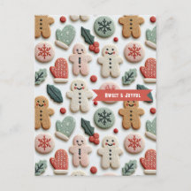 Padrão de Biscoito de Natal Fofo