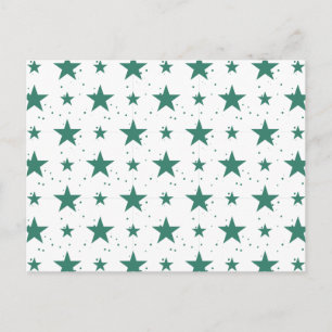 Cartão Postal De Festividades Padrão de Natal 123