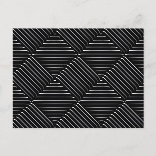 Cartão Postal De Festividades Padrão quadrado refinado 2 (Frente)