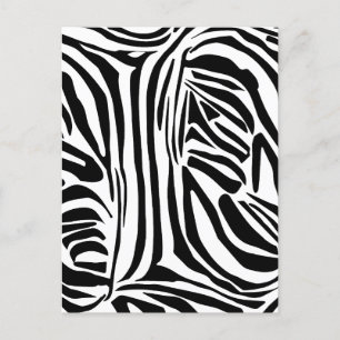 Cartão Postal De Festividades Padrão zebra