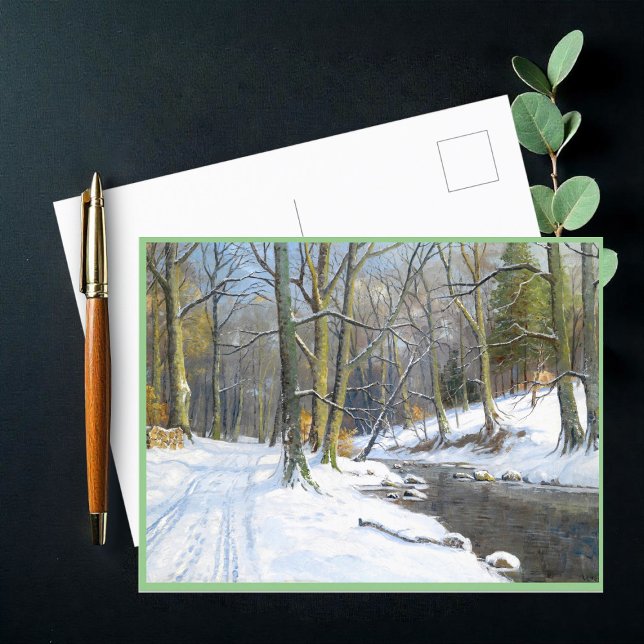 Cartão Postal De Festividades Paisagem de montanha no inverno (Criador carregado)