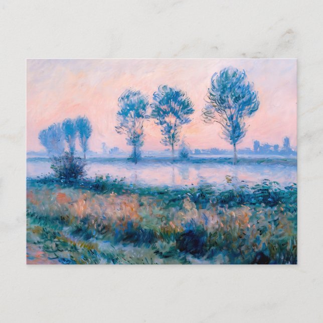 Cartão Postal De Festividades Paisagem no final do Verão pelo rio Havel (Frente)