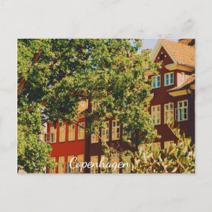 Cartão Postal De Festividades Paisagem urbana de Copenhague - Dinamarca