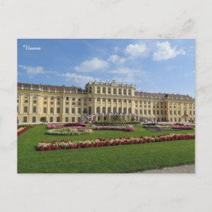 Cartão Postal De Festividades Palácio de Schönbrunn Viena