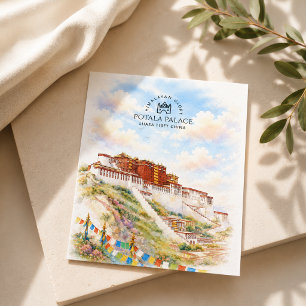 Cartão Postal De Festividades Palácio Potala, Lhasa Tibete China Paisagem