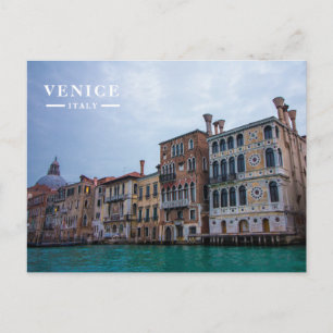 Cartão Postal De Festividades Palazzo Dario Grande Canal Veneza