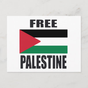 Cartão Postal De Festividades Palestina Livre