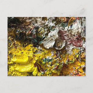 Cartão Postal De Festividades Paleta de artistas #1