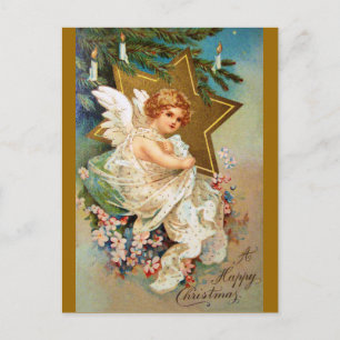 Cartão Postal De Festividades Palheta: Angel Natal