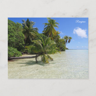 Cartão Postal De Festividades Palmeiras de Rangiroa