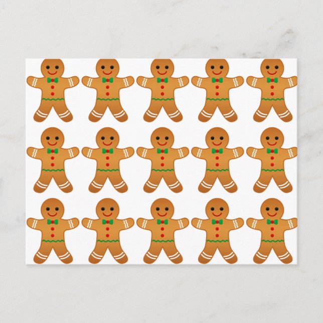Cartão Postal De Festividades Pão-Gingerão-Grito Padrão - Natal (Frente)