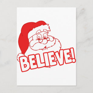 Cartão Postal De Festividades Papai Noel... Acredite!