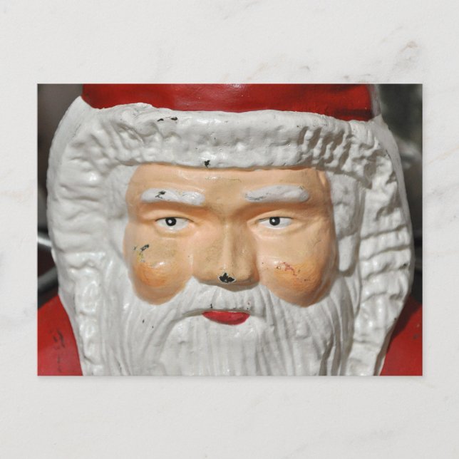 Cartão Postal De Festividades Papai Noel antigo, Natal, base da árvore, (Frente)