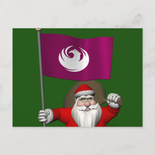 Cartão Postal De Festividades Papai Noel Com Alferes De Phoenix