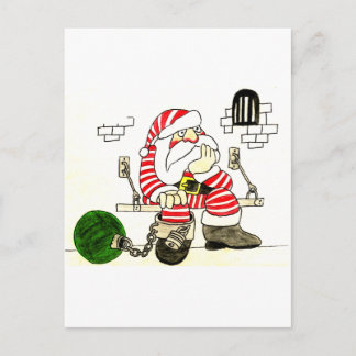 CARTÃO POSTAL DE FESTIVIDADES PAPAI NOEL DA PRISÃO