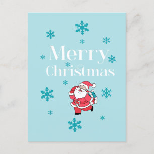 Cartão Postal De Festividades Papai Noel Felry Natal