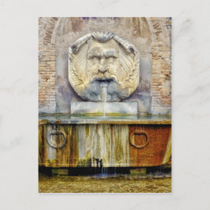Cartão Postal De Festividades Papai noel Sabina dos di de Fontana del mascherone
