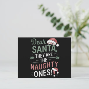 Cartão Postal De Festividades Papai Noel São Eles Os Travessos Natal