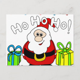 Cartão Postal De Festividades Papai Noel - transparente