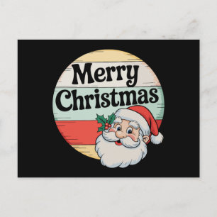 Cartão Postal De Festividades Papai Noel Vintage Feliz Natal Roupas de Natal Ant
