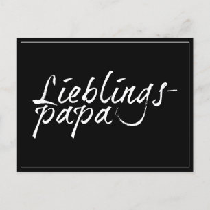 Cartão Postal De Festividades Papai querido - escrita branca 00001