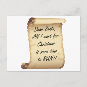 Cartão Postal De Festividades Papais noeis Caros do RunnerChick