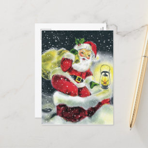 Cartão Postal De Festividades papais noeis de natais vintages retro