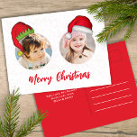 Cartão Postal De Festividades Papais noeis de Natal bonitos Elf Engraçados Image<br><div class="desc">Jolly Santa Claus e o gordinho e fofo Elf do Polo Norte. Este modelo de multifotos Whimsical e Divertida tem um layout de 3 fotos. Divertir-se em adicionar suas fotos a este layout é fácil com este design engraçado e fofo com chapéus bonitos. Deseje a você e a sua um...</div>