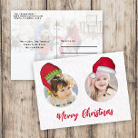 Cartão Postal De Festividades Papais noeis de Natal bonitos Elf Engraçados Image<br><div class="desc">Jolly Santa Claus e o gordinho e fofo Elf do Polo Norte. Este modelo de multifotos Whimsical e Divertida tem um layout de 3 fotos. Divertir-se em adicionar suas fotos a este layout é fácil com este design engraçado e fofo com chapéus bonitos. Deseje a você e a sua um...</div>