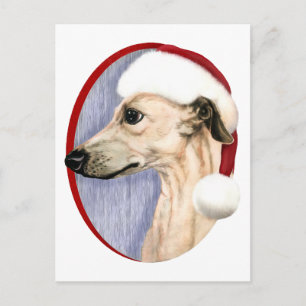 Cartão Postal De Festividades Papais noeis De Natal De Whippet