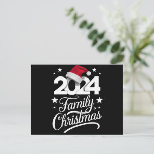 Cartão Postal De Festividades Papais noeis do Pajama de 2024