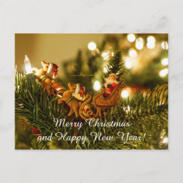 Cartão Postal De Festividades Papais noeis E Rebelde