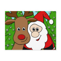 Papais noeis e Rudolph selfie