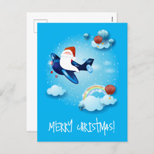 Cartão Postal De Festividades Papais noeis estão chegando