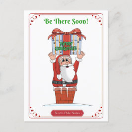 Cartão Postal De Festividades Papais noeis Natal