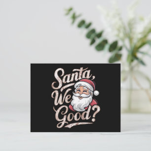 Cartão Postal De Festividades Papais noeis Que Estamos Bem? Crianças Natal Engra