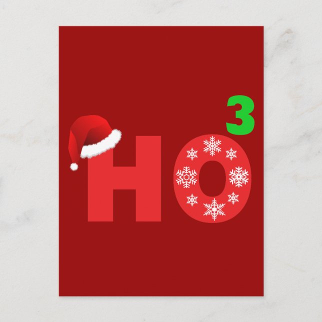 Cartão Postal De Festividades papais noeis riem do natal (Frente)