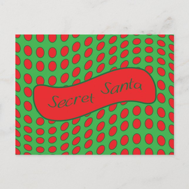 Cartão Postal De Festividades Papais noeis secretos (Frente)