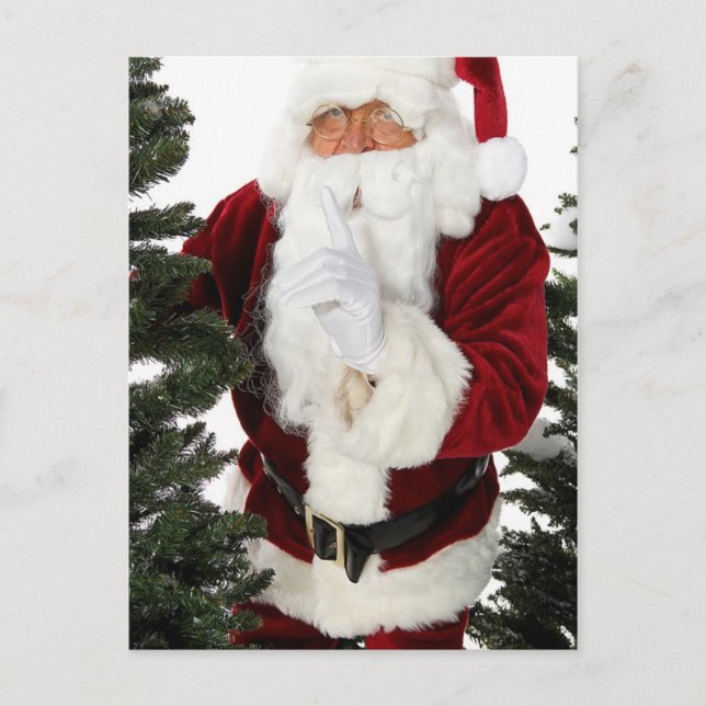 Cartão Postal De Festividades Papais noeis secretos (Frente)