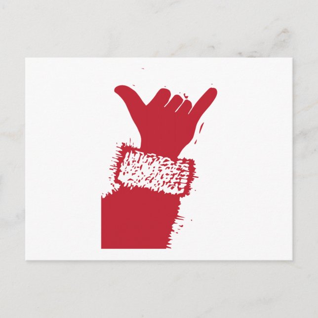 Cartão Postal De Festividades Papais noeis Shaka (Frente)