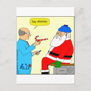 Cartão Postal De Festividades papais noeis x85 dizem : ahhh Cartoon