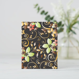 Cartão Postal De Festividades Papel de parede flores 4